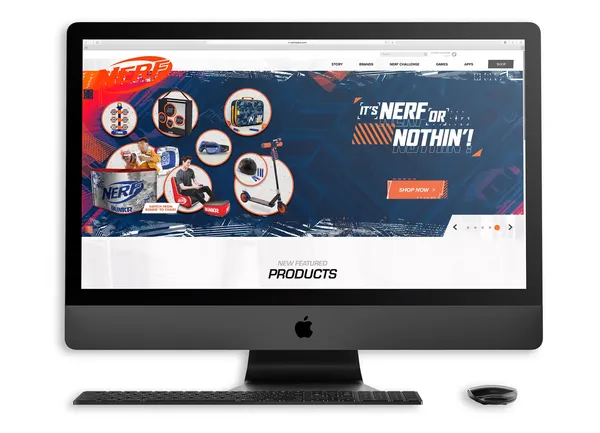 Nerf homepage banner