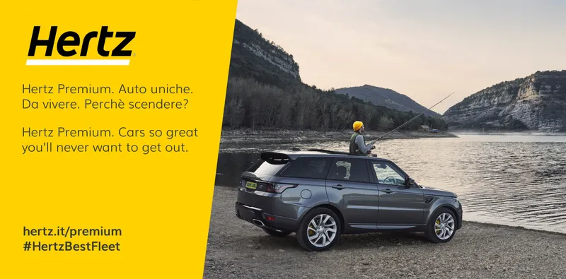 Hertz banner localised for multiple European territories