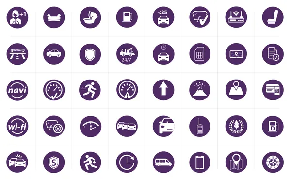 Iconography designed for Firefly, a Hertz subsidiary