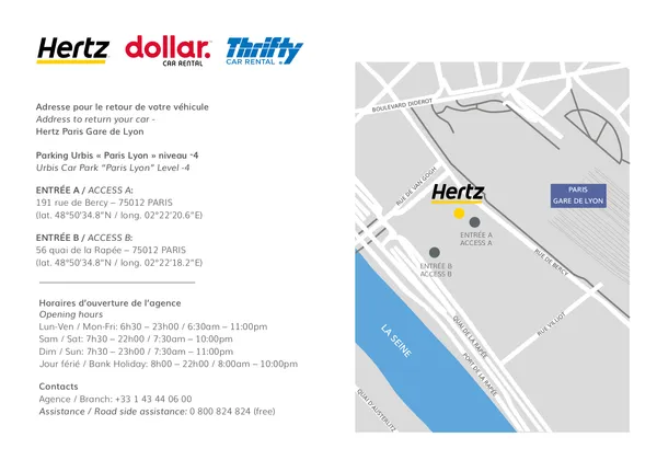 Illustrated map created for Hertz