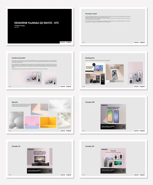 Samsung campaign concept presentation deck