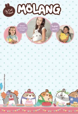 Molang large-format graphics for a toy fair stand