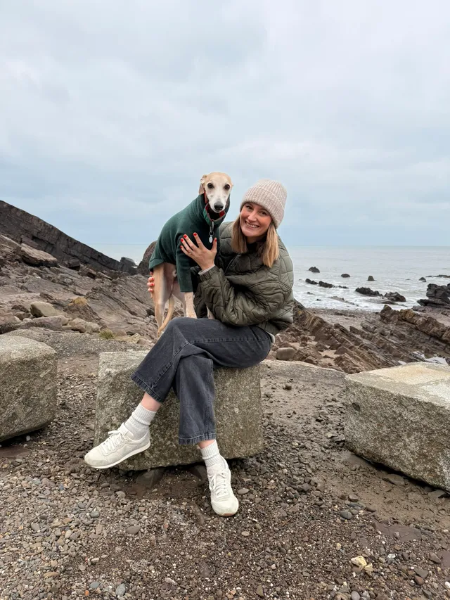 Dani and her whippet Ralphie